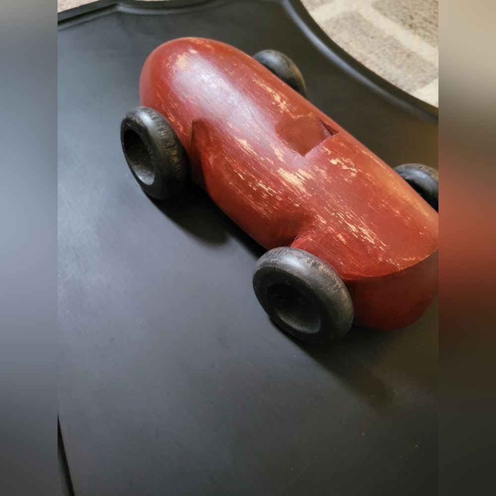 RH Restoration Hardware Baby and Child Large Race Car Plaque Red - Picture 3 of 8